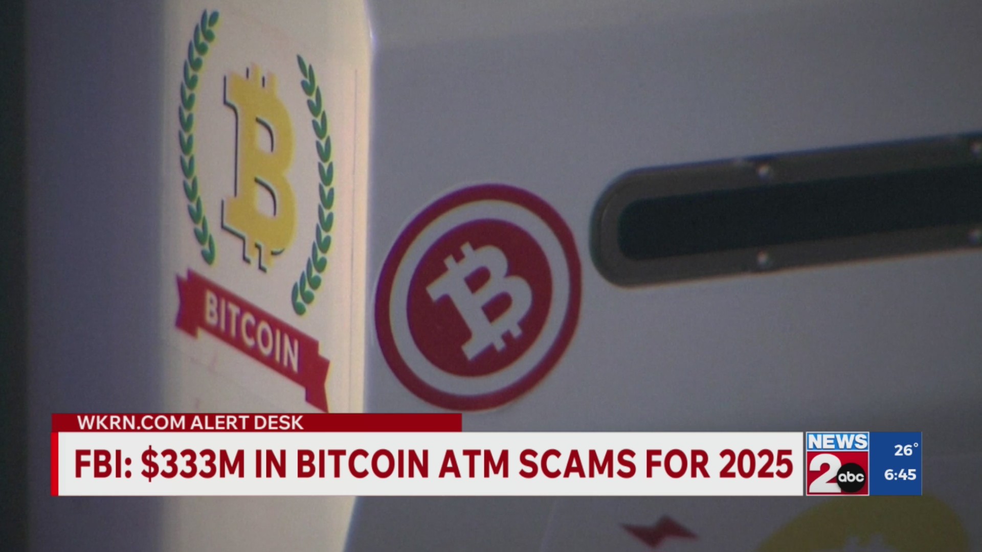 FBI: $333 million in Bitcoin ATM scams in 2025