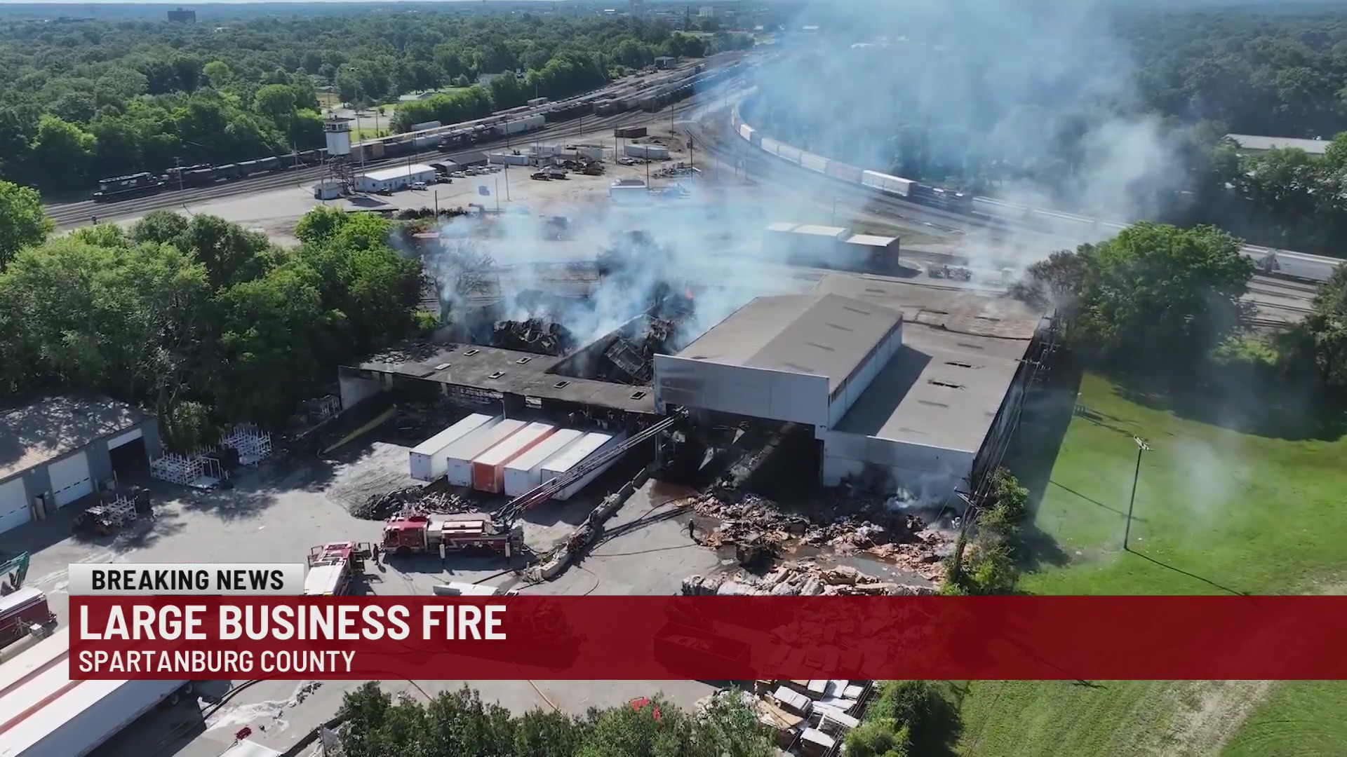 Crews attack business fire in Spartanburg Co. – WSPA 7NEWS