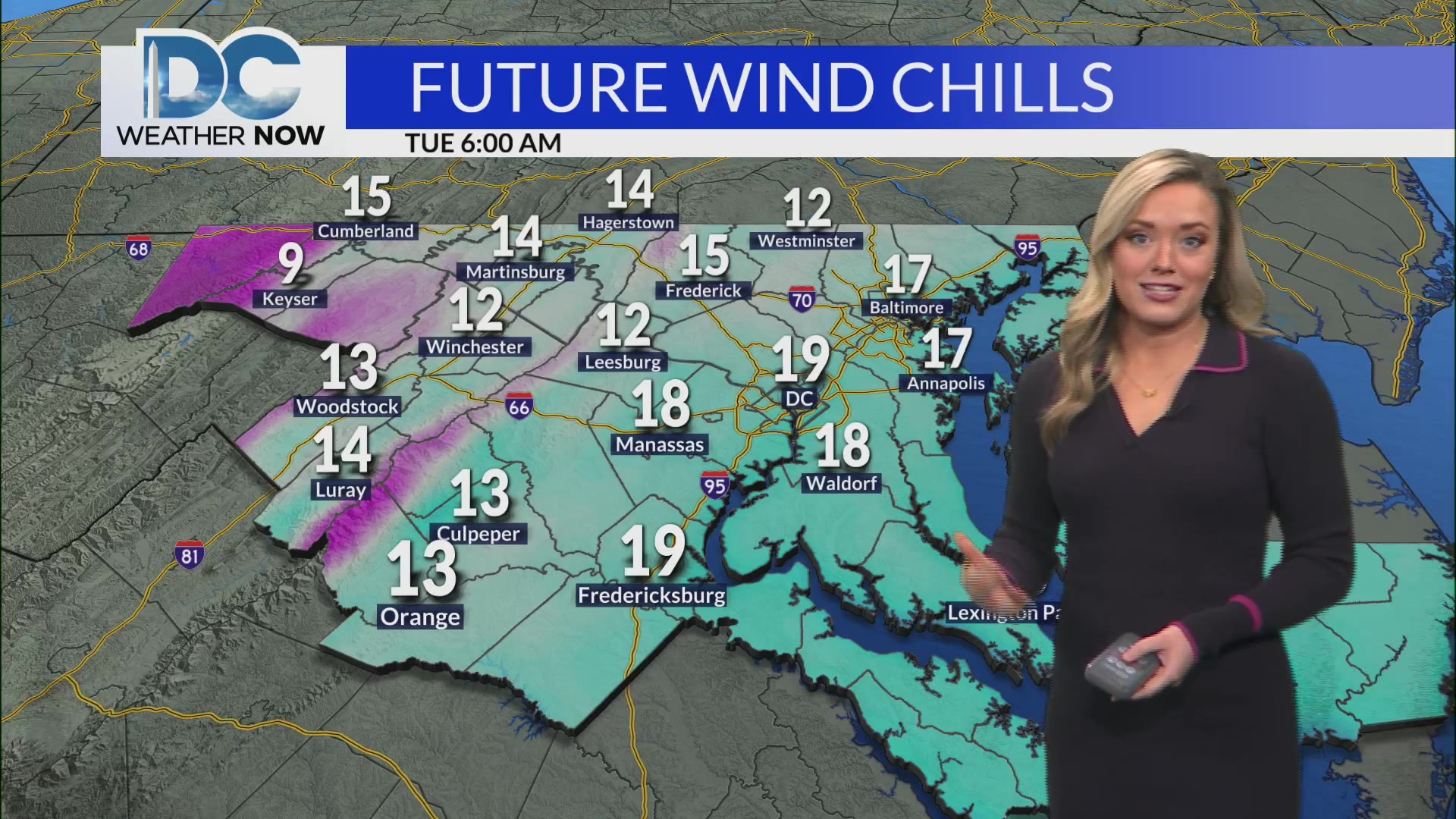 Coldest air so far this season for Tuesday – DC News Now | DC, Virginia ...