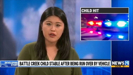 Police: 2-year-old OK after being run over by truck near Battle Creek ...