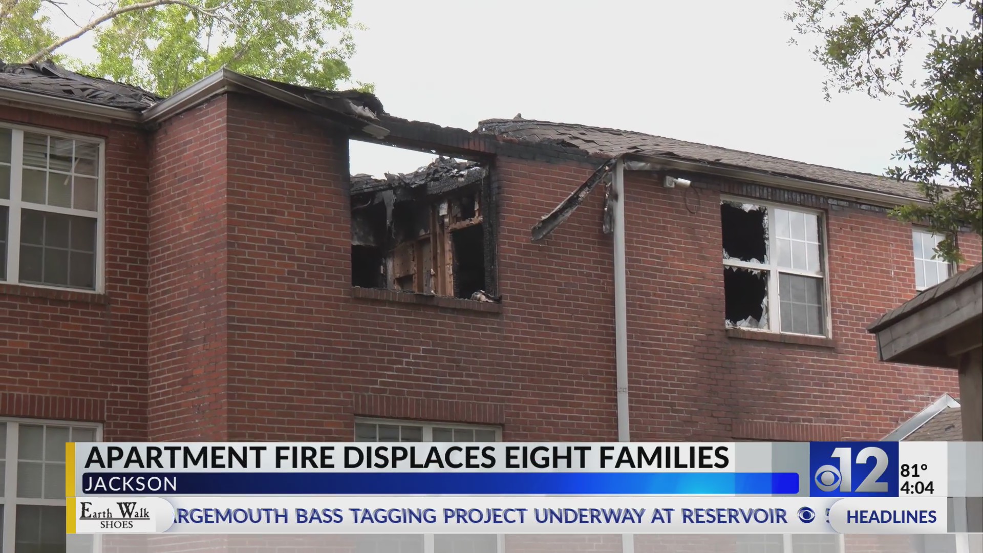 Jackson apartment fire displaces eight families – WJTV