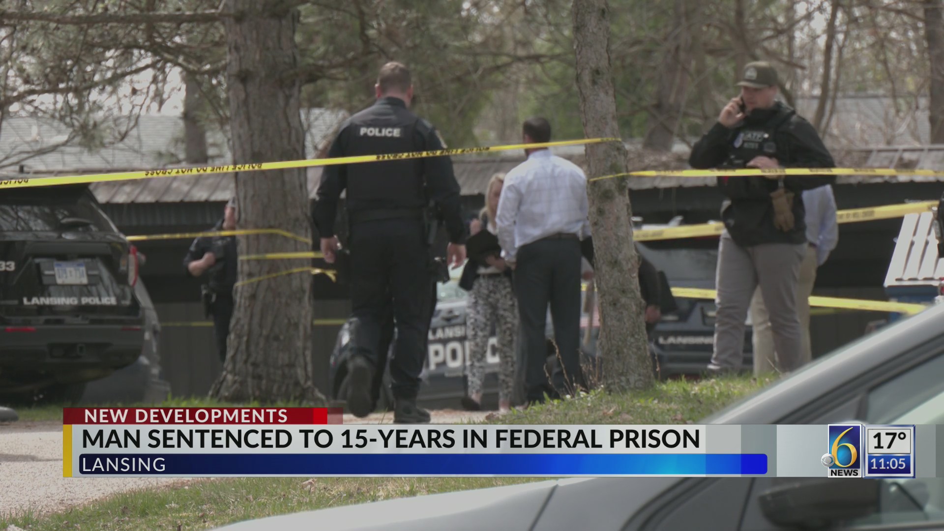 Lansing man charged with shooting police gets 15 years – WOODTV.com