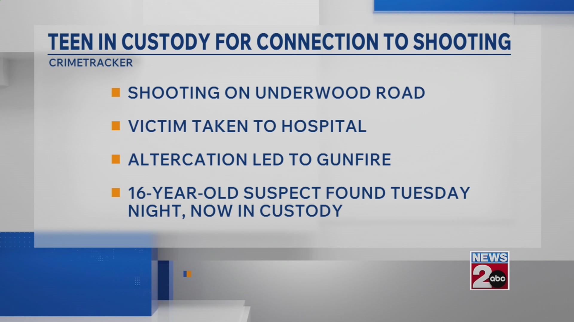 Warren County teen taken into custody after shooting – WKRN News 2