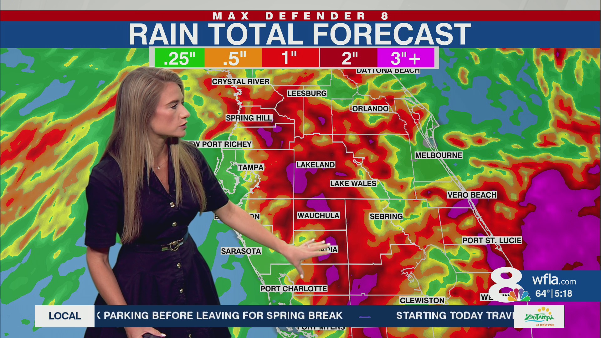 Unsettled pattern w/ showers through the weekend – WFLA