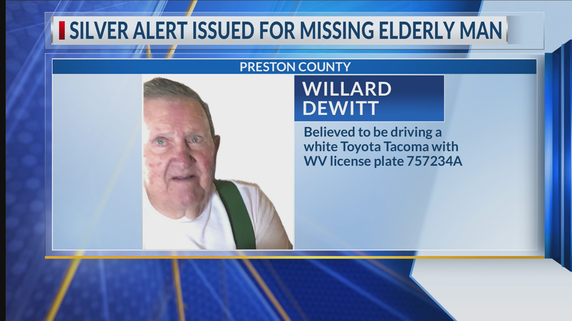 SILVER ALERT: State Police searching for missing West Virginia man – WTRF