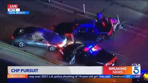 CHP officers chase suspect driver in Orange County – KTLA