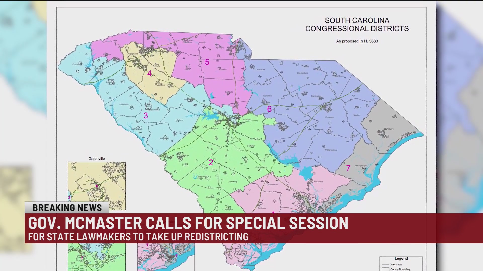 Gov. McMaster calls special session for redistricting in South Carolina ...
