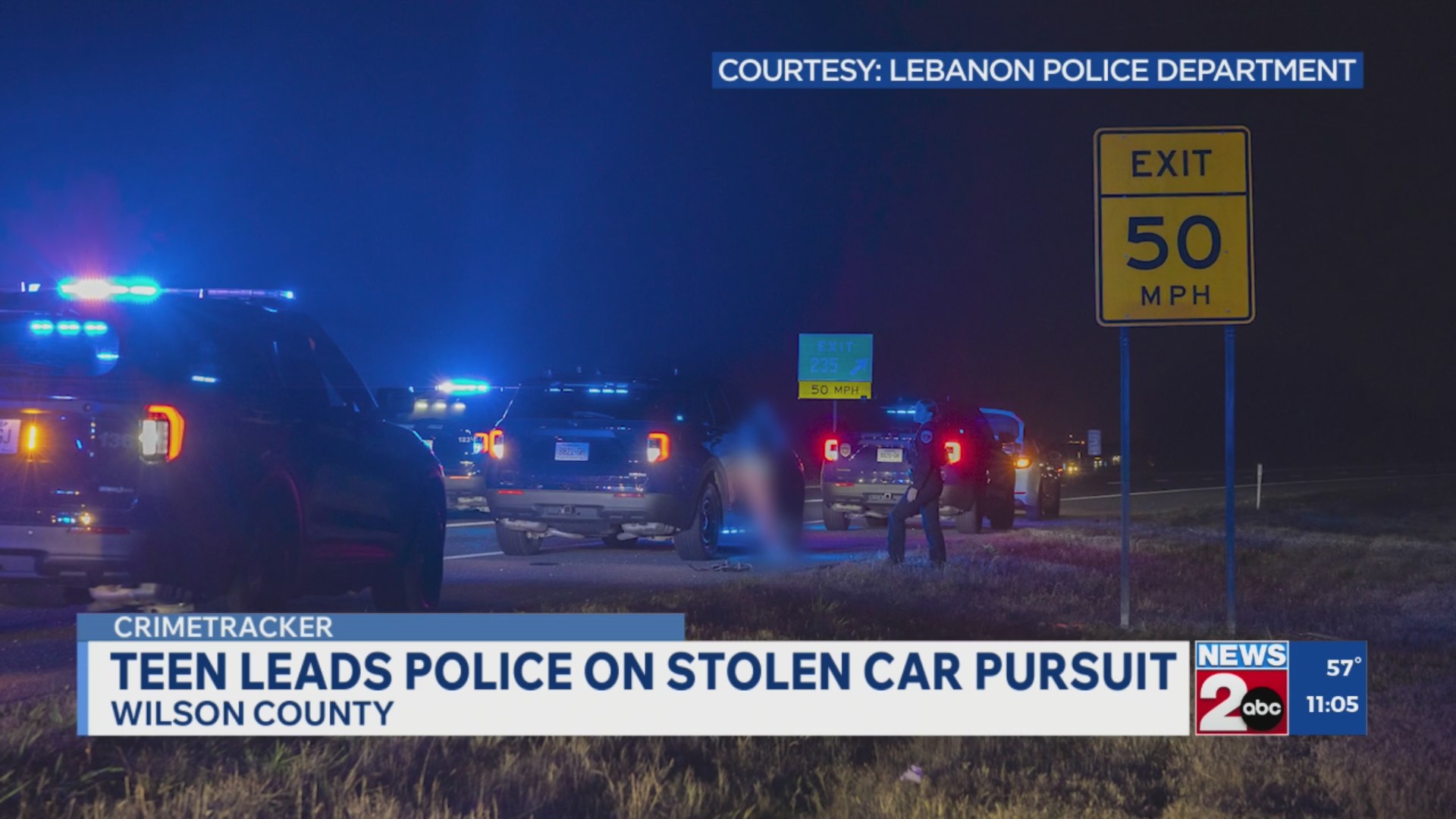 Teen leads pursuit in stolen car on I-40 in Wilson County – WKRN News 2
