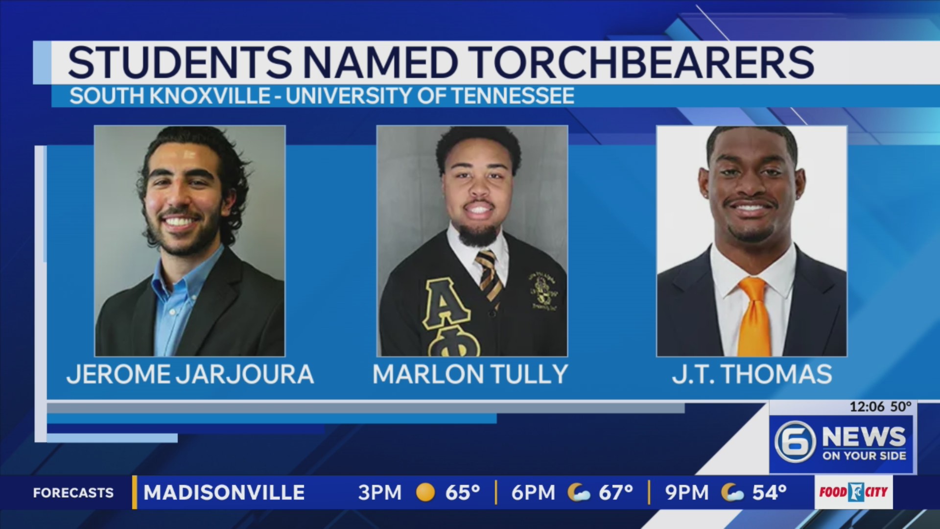 University of Tennessee names nine new Torchbearers – WATE 6 On Your Side