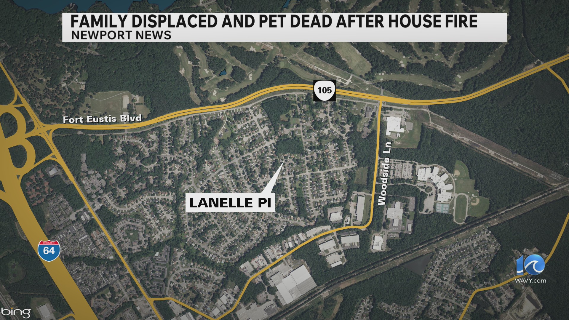 Four displaced, dog dead after house fire on Lanelle Place in Newport ...
