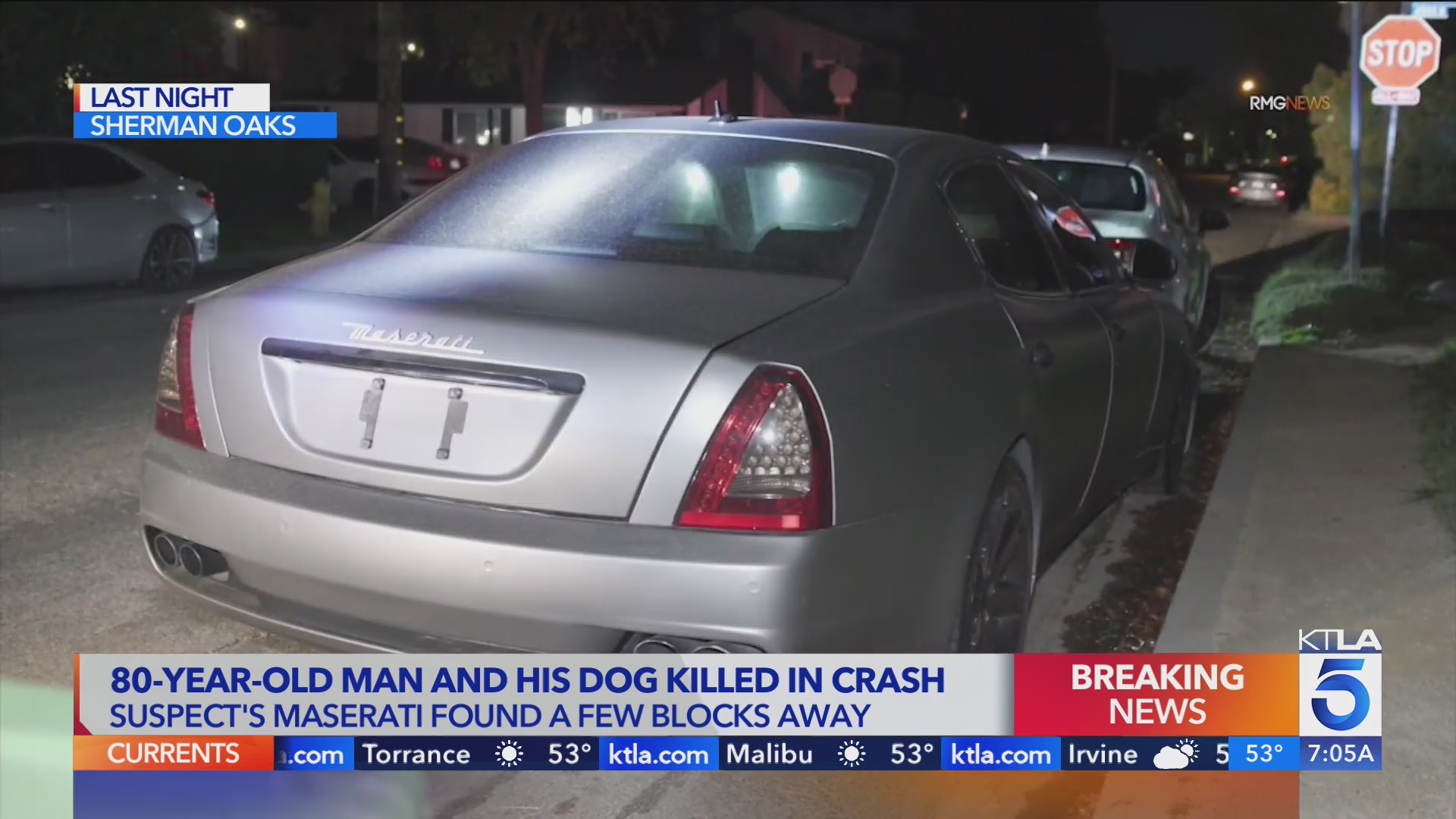 Maserati driver sought after man, dog killed in Sherman Oaks hit-and ...