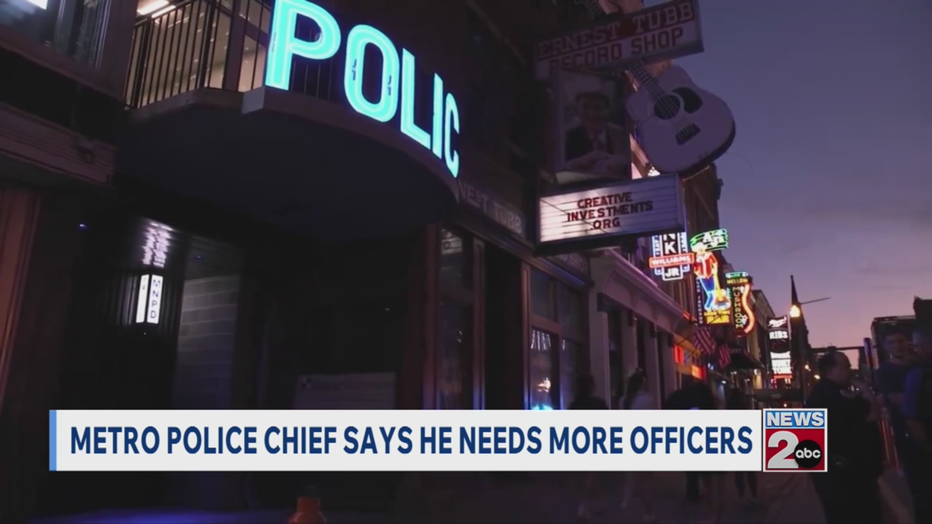 Metro police chief says he needs more officers – WKRN News 2