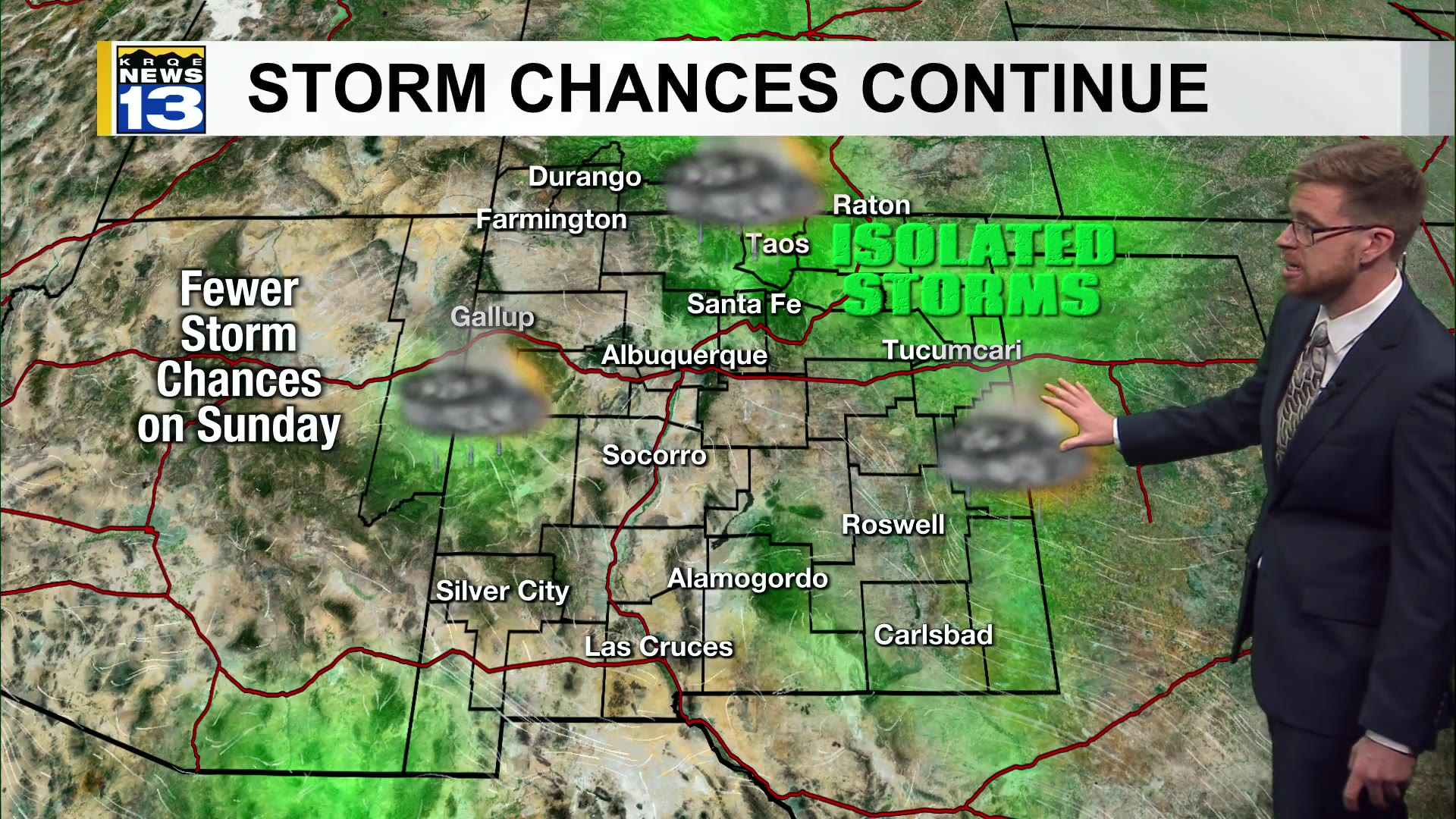 Showers, storms continue through Memorial Day weekend – KRQE NEWS 13 ...