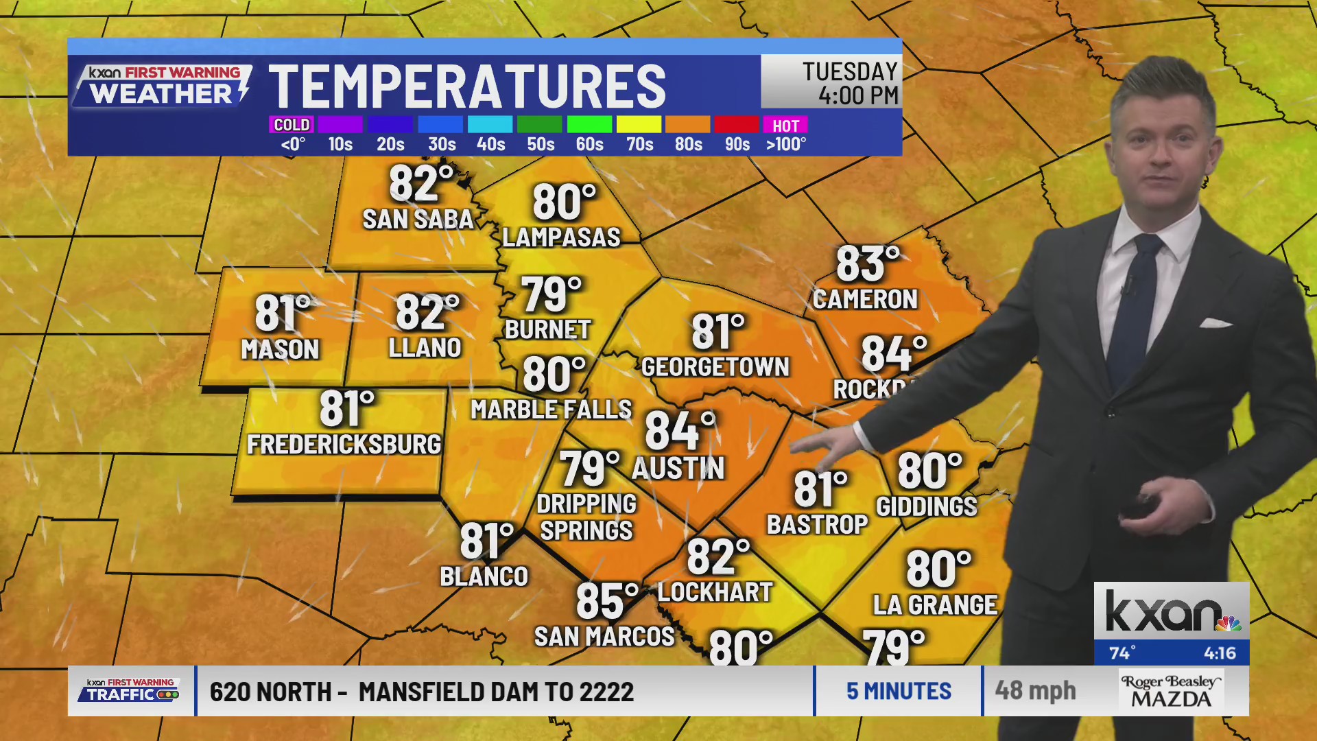 Record warmth ahead of a Friday cold front | KXAN Forecast (Jan. 5 ...