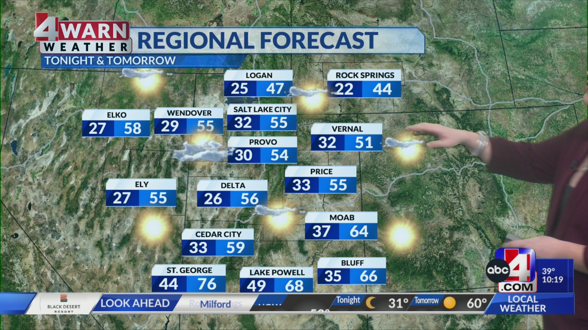 Average temperatures for the midweek with a warm up to follow – ABC4 Utah