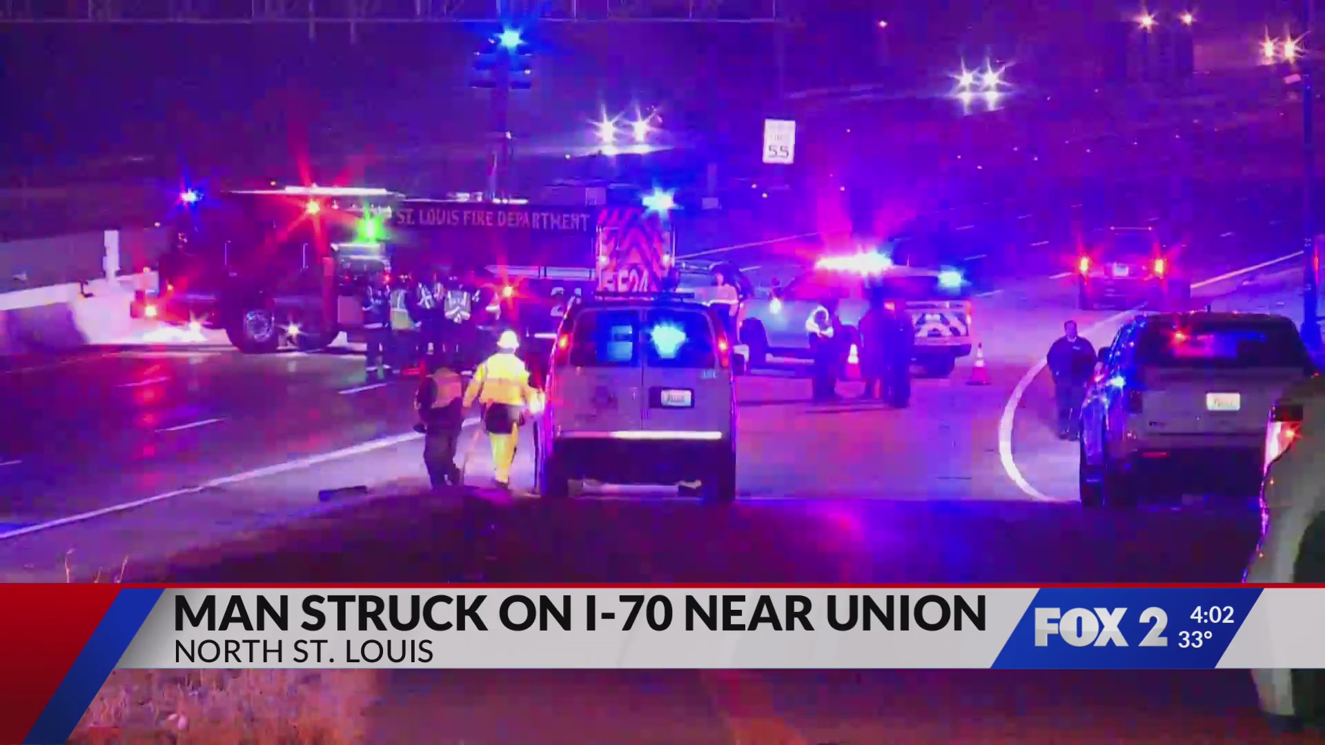 Man struck, killed in overnight crash on I-70 in north St. Louis – FOX 2