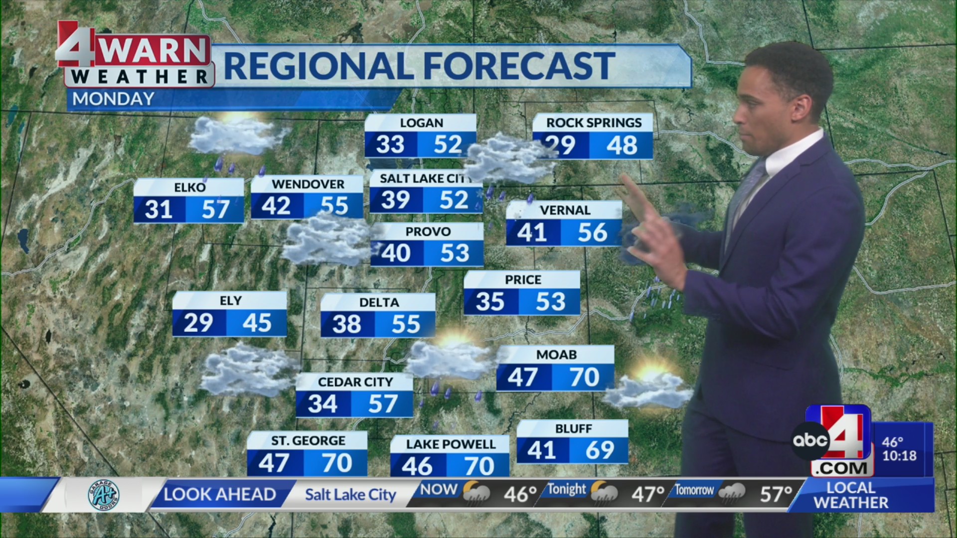 Soggy Start to the Week with Valley Rain & Mountain Snow – ABC4 Utah