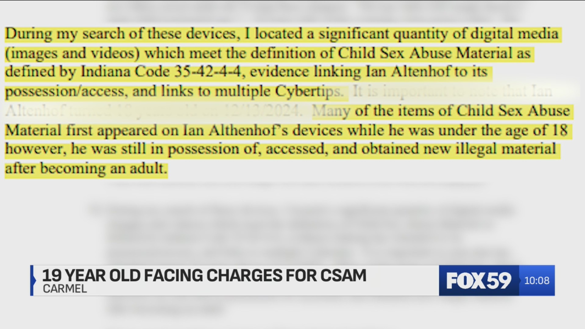 Police believe Carmel man possessed child sex abuse materials – Fox 59
