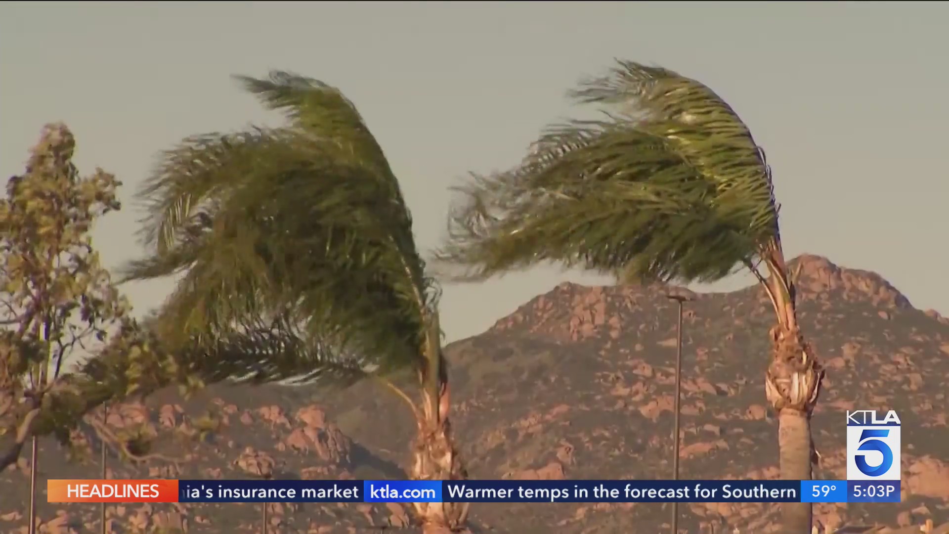 High wind warnings in effect throughout L.A., Ventura counties – KTLA