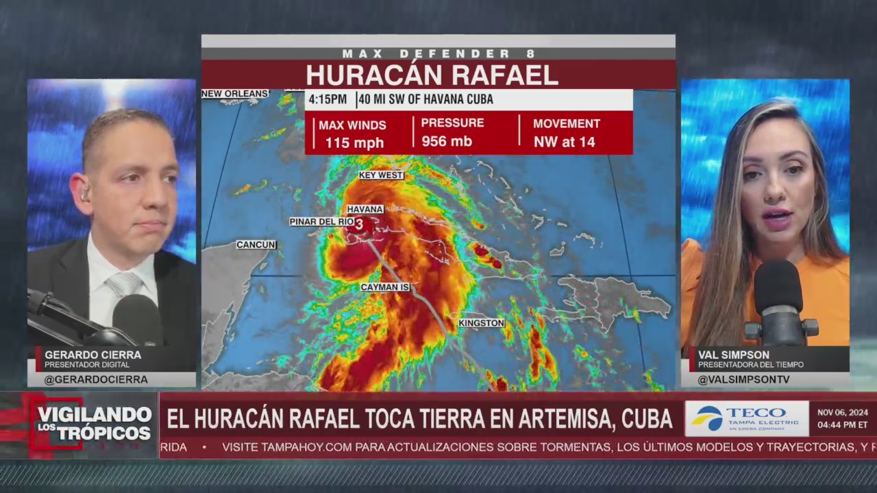El huracán Rafael toca tierra en la provincia cubana de Artemisa, según el CNH episode artwork