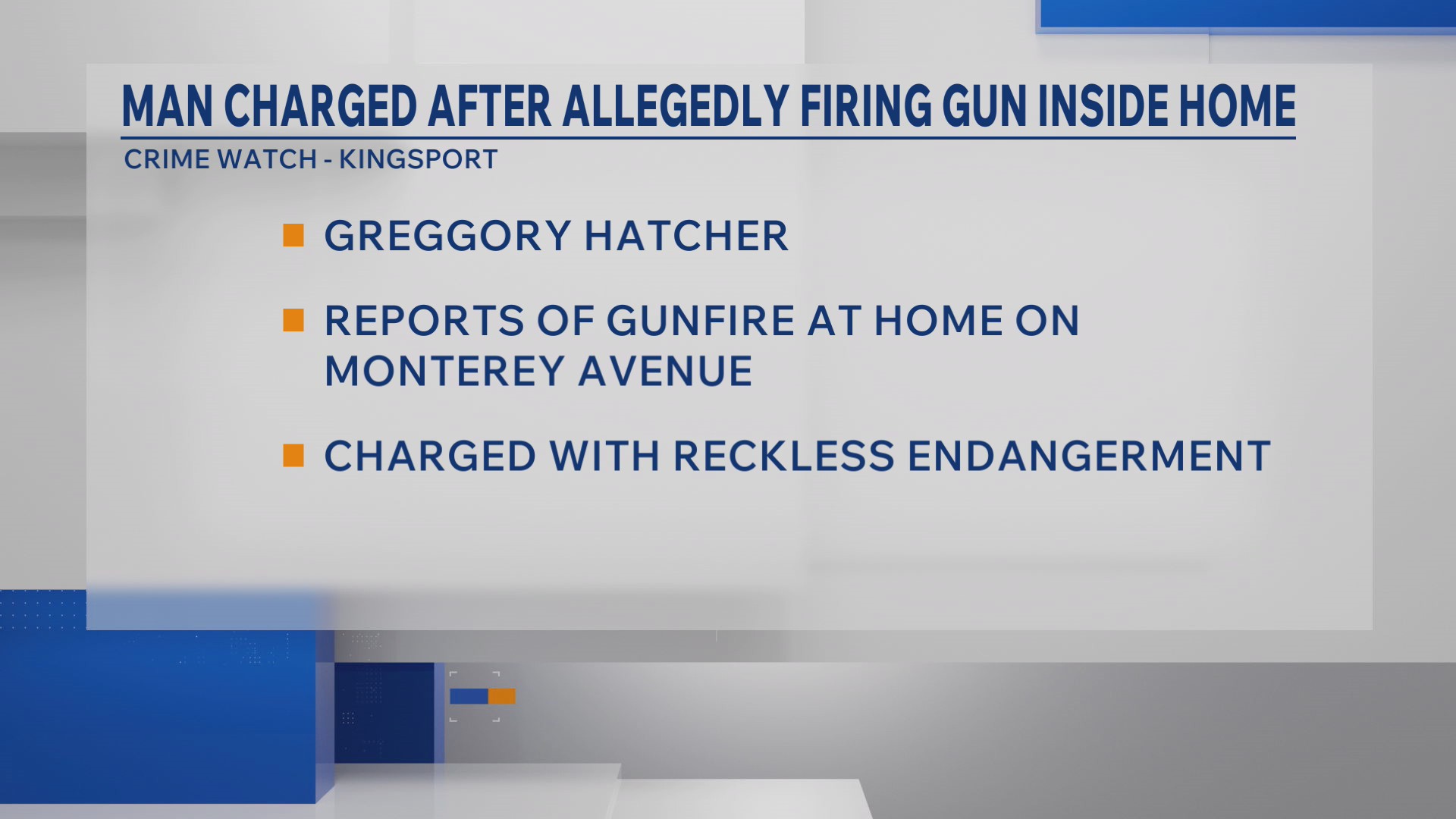 Man charged after allegedly firing gun inside Kingsport home – WJHL ...