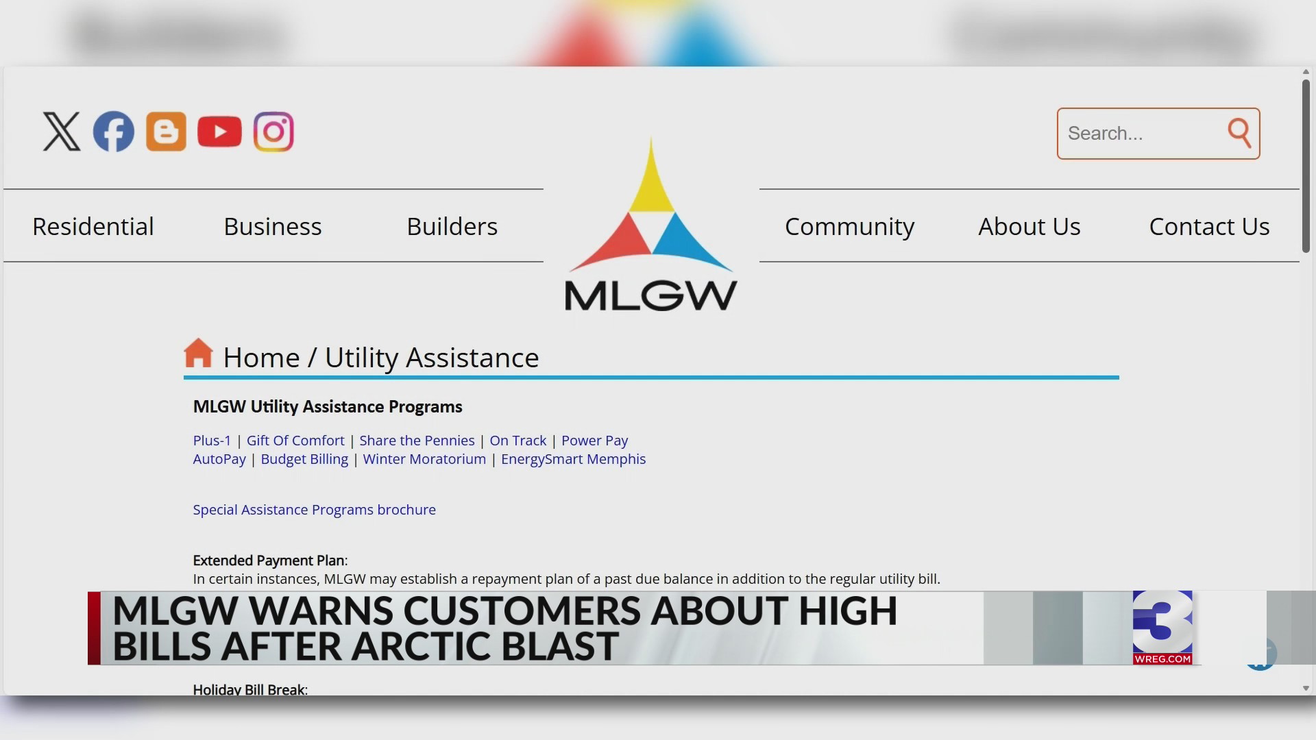 MLGW offers payment plan for customers facing high utility bills – WREG.com