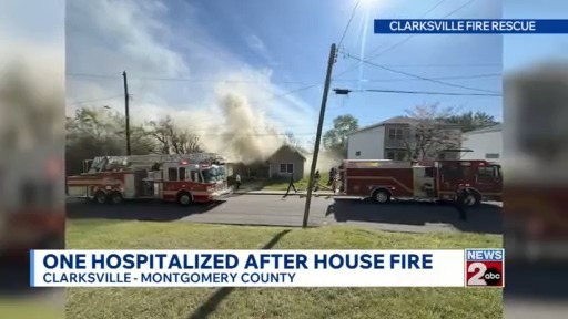 One transported to hospital following Clarksville, TN house fire – WKRN ...