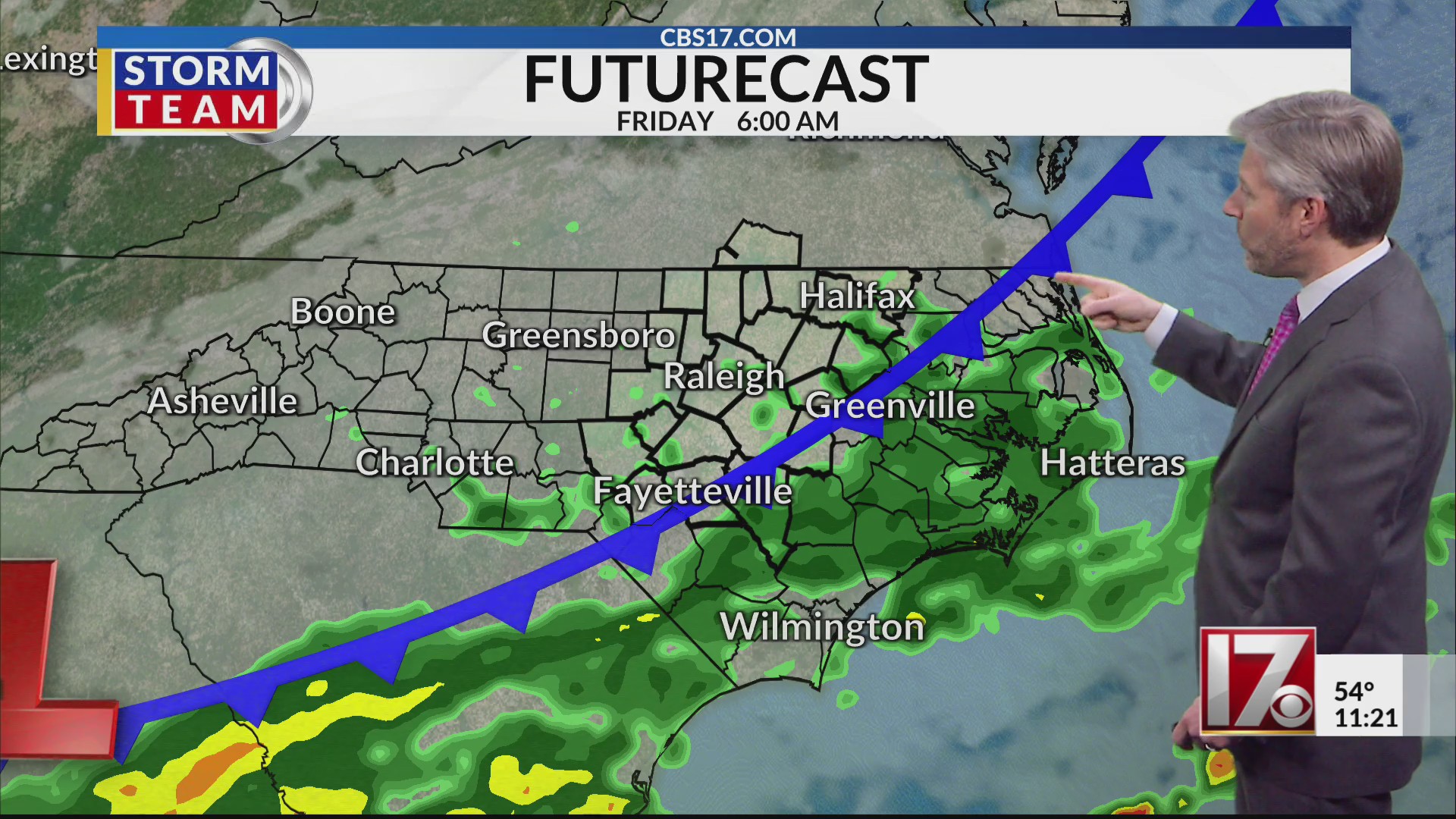 Rain leaving central NC just in time for weekend – CBS17.com