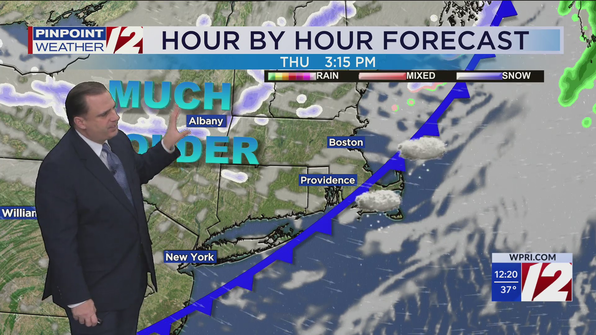 WPRI 12 Weather Forecast for 12/4/25: Snow shower this afternoon, then ...