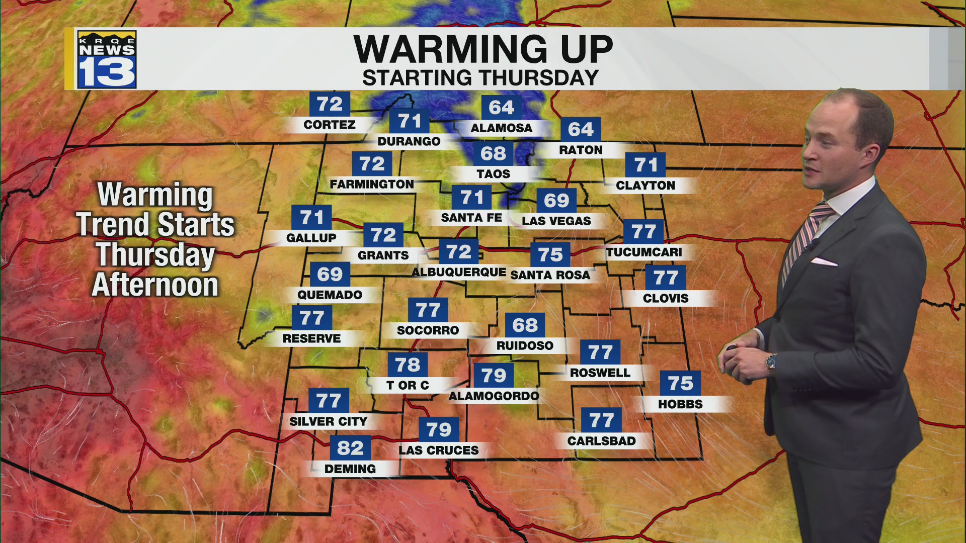 Warming trend starts after a cold start to the day Thursday – KRQE NEWS ...