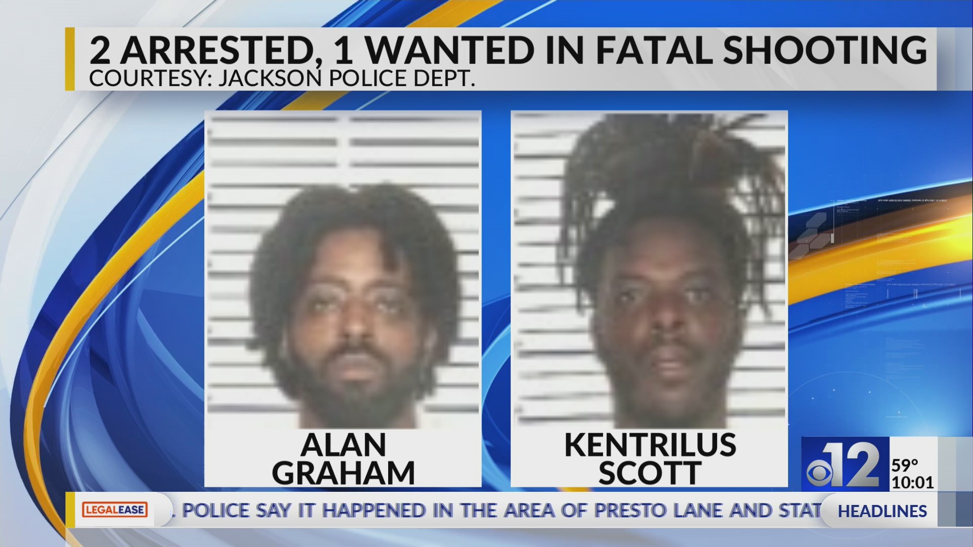 2 arrested, 1 wanted for fatal shooting on Liberty Street in Jackson – WJTV