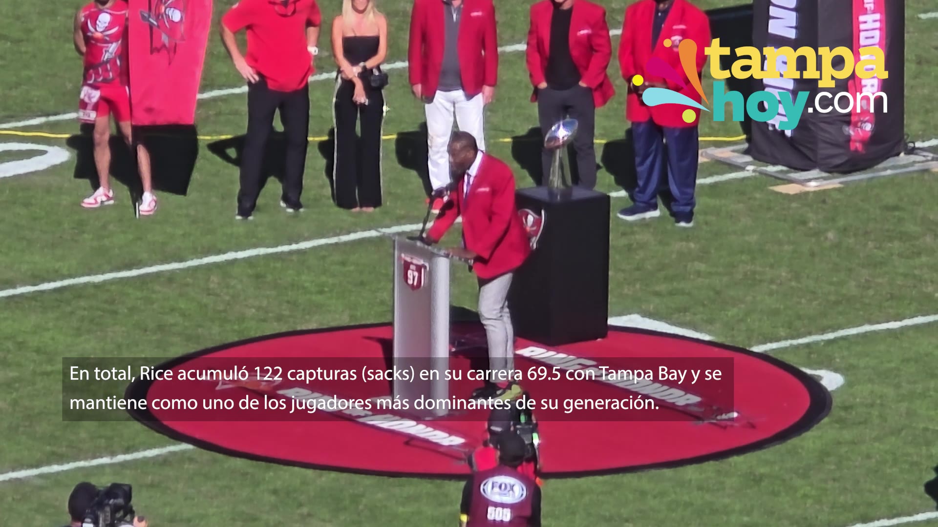 Simeon Rice entra al Ring of Honor de los Tampa Bay Buccaneers en el ...