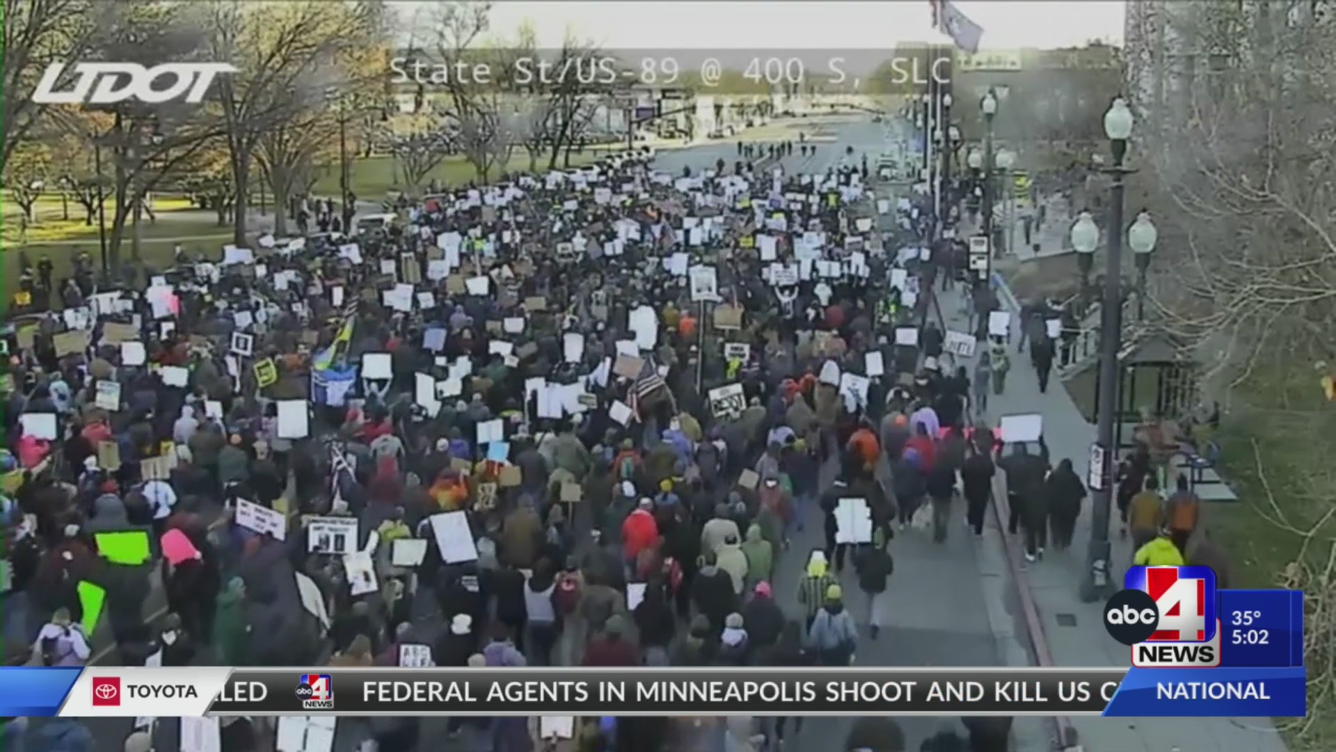 WATCH: People march in Salt Lake City to protest ICE after man was ...