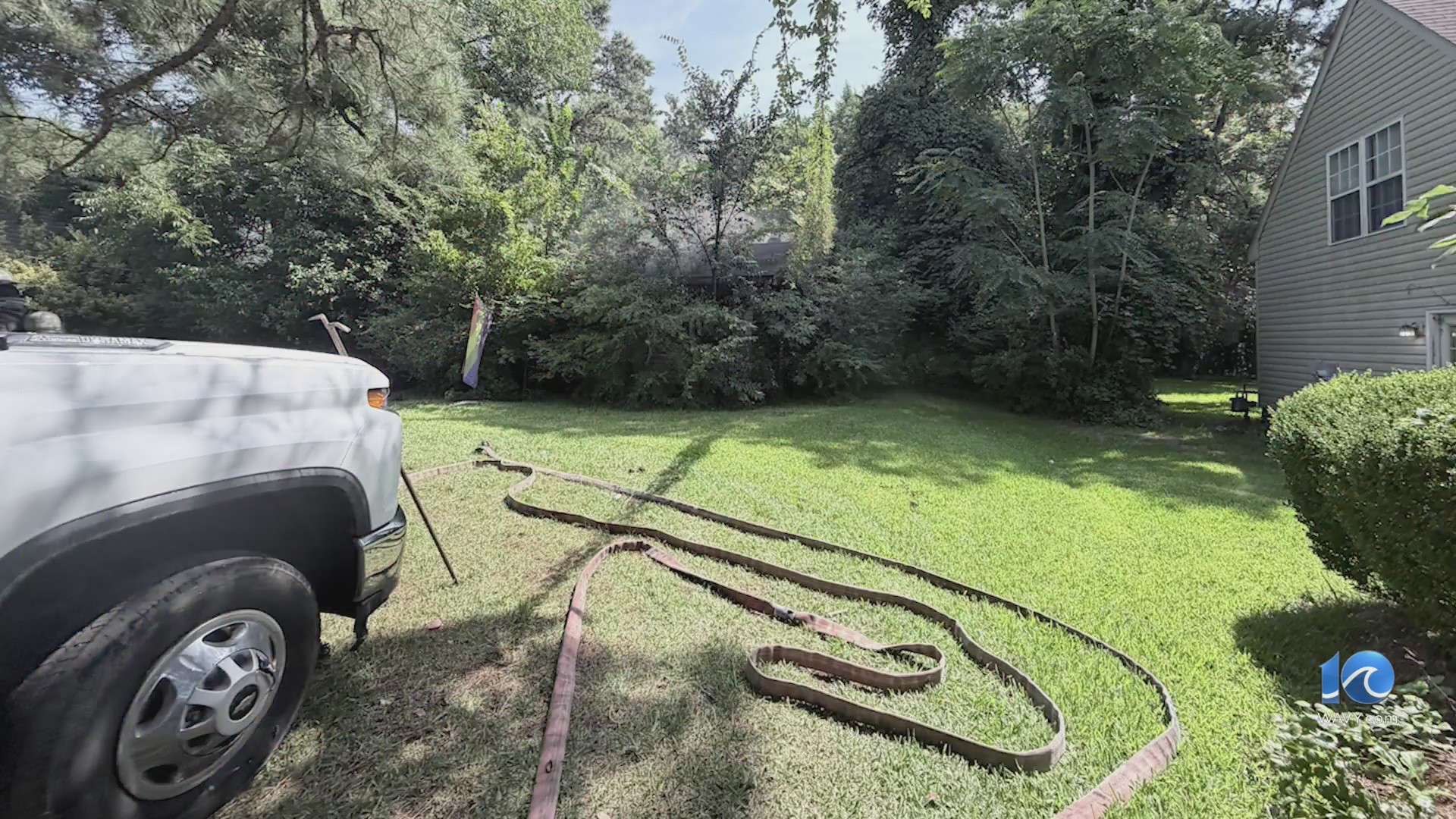 Five people and a pet displaced after house fire on Gust Lane in Chesapeake