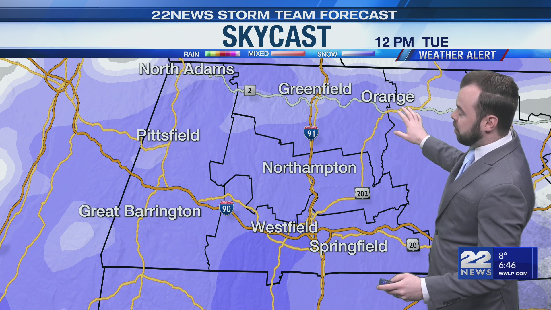 Weather Alert: Wintry mix expected in western Massachusetts – WWLP