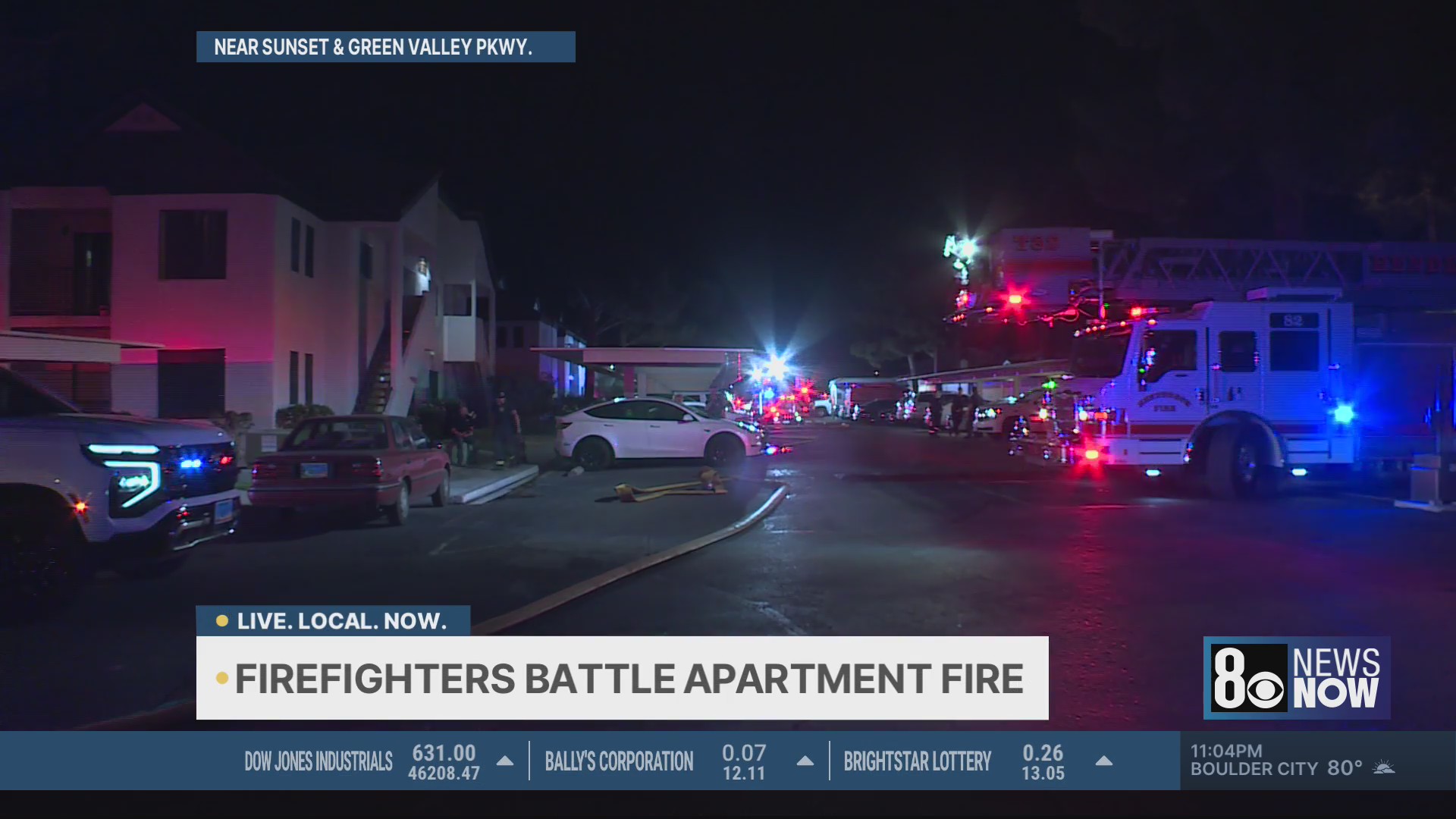 Crews battle apartment fire in Henderson; no injuries reported – KLAS