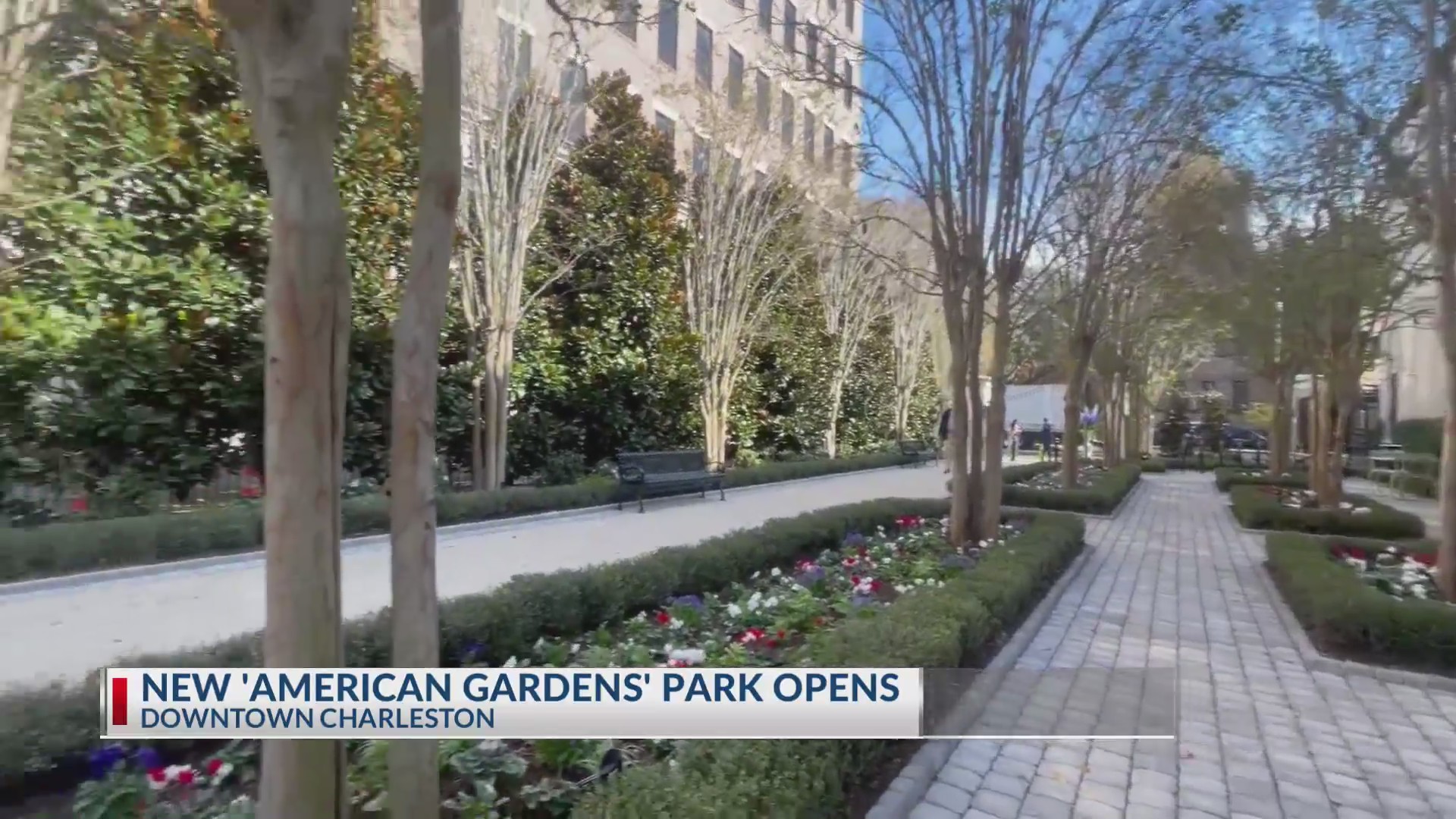 New ‘American Gardens’ park opens in Downtown Charleston – Queen City News