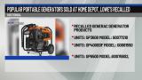 Popular portable generators sold at Home Depot, Lowe’s recalled