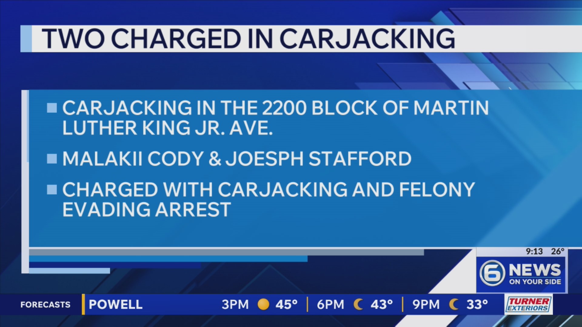 Two arrested after carjacking and chase in Knoxville – WATE 6 On Your Side