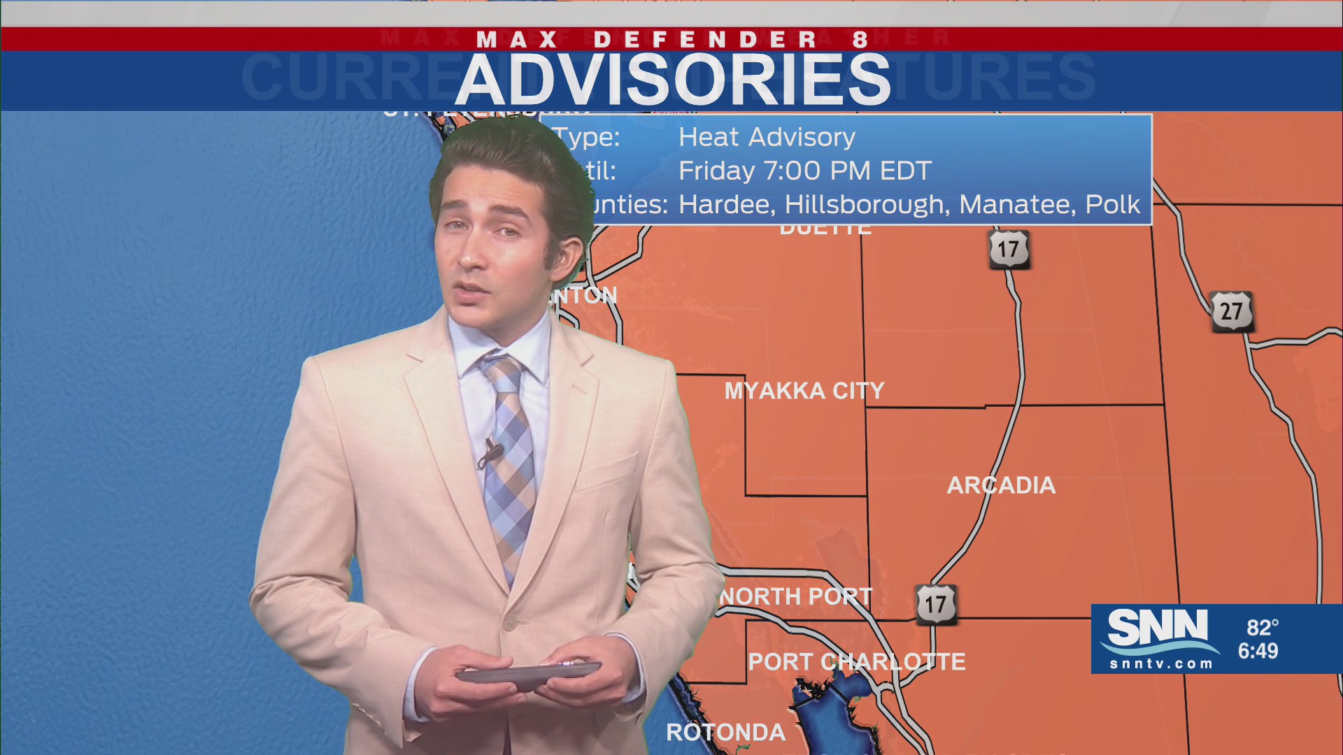 Record-breaking heat possible with strong storms for Friday