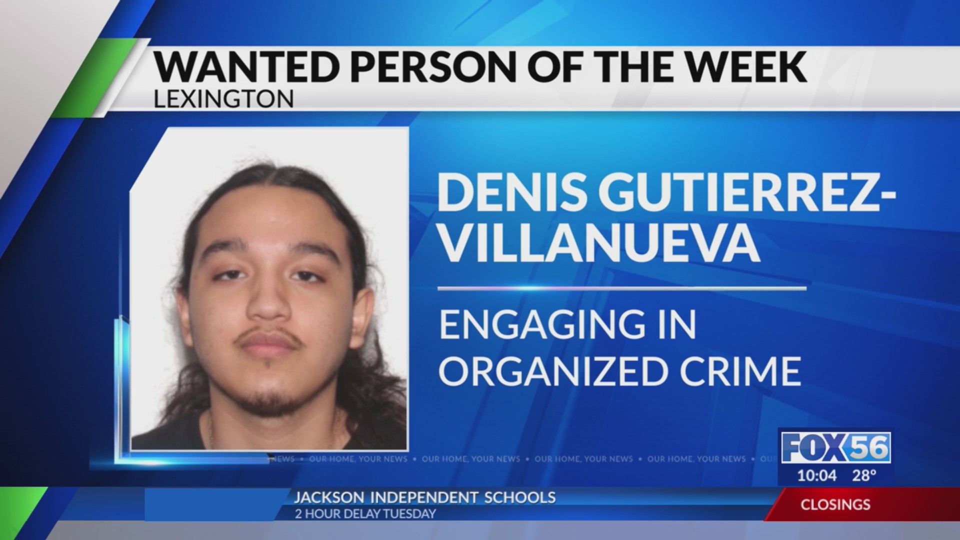 Lexington police are searching man accused of organized crime – FOX 56 News