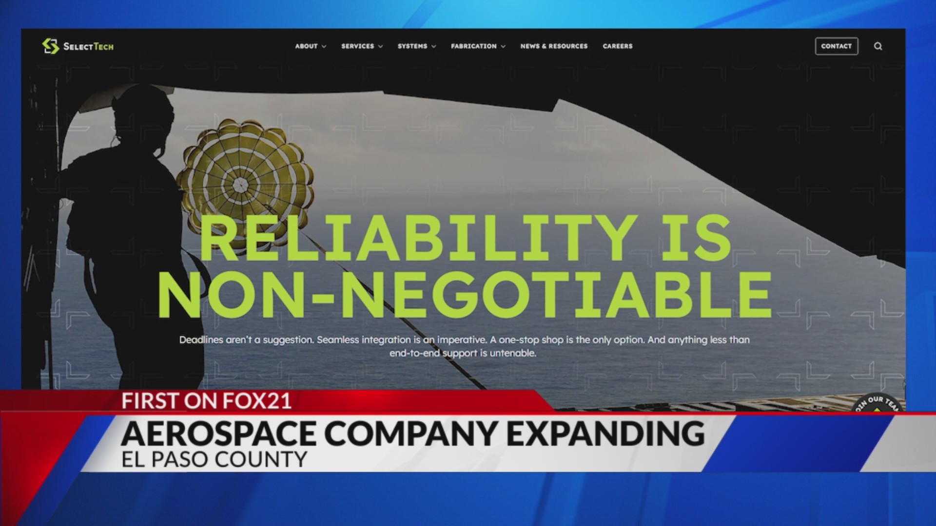 Selecttech Log SelectTech bringing 150 jobs to El Paso County – FOX21 News Colorado