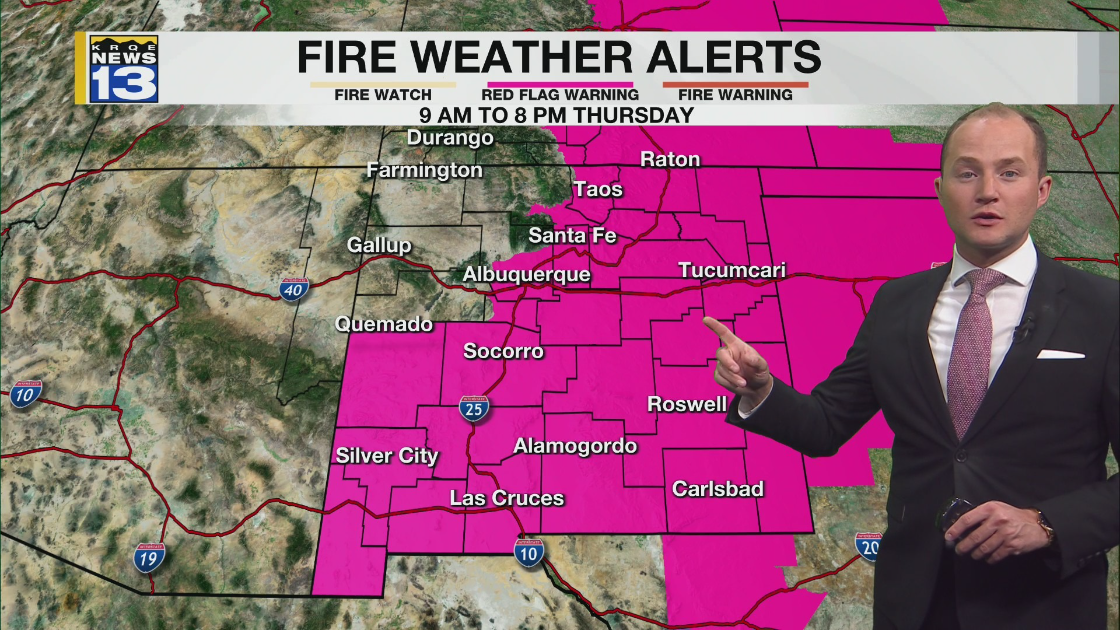 High fire danger returns Thursday – KRQE NEWS 13 – Breaking News ...
