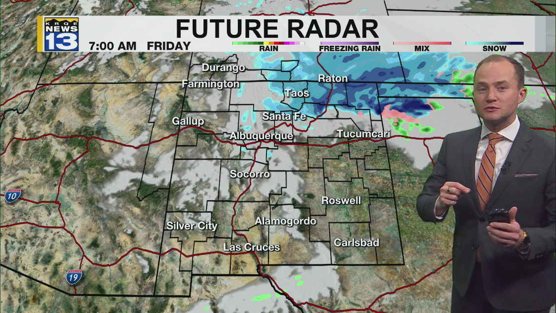 Snow will continue in parts of New Mexico through Friday – KRQE NEWS 13 ...