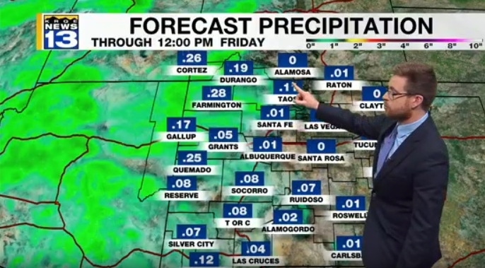 Wet weather arrives in New Mexico for New Year’s Day – KRQE NEWS 13 ...