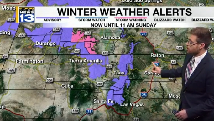 Rain chances, mountain snow expected for Saturday – KRQE NEWS 13 ...