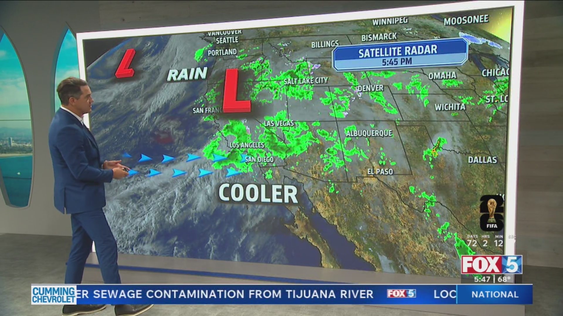 Cooler temperatures, rain and windy conditions through Thursday – FOX 5 ...