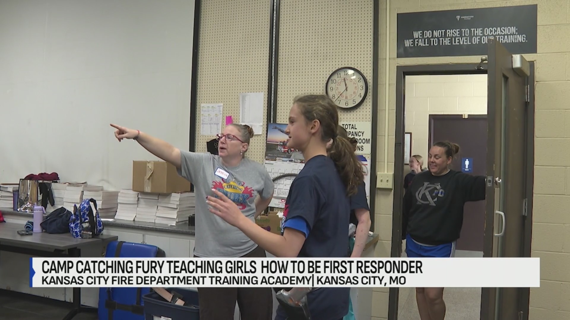 Kansas City middle school girls explore public safety at Catching Fury