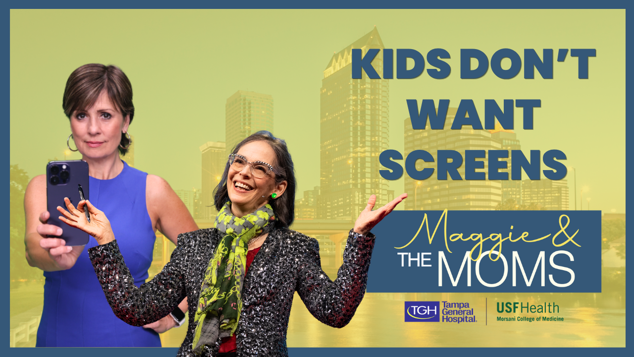The key to keeping kids off their devices | Maggie and the Moms episode artwork